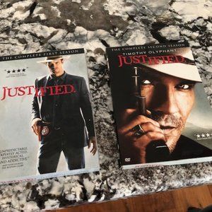 Justified DVDs - complete first season and complete second season